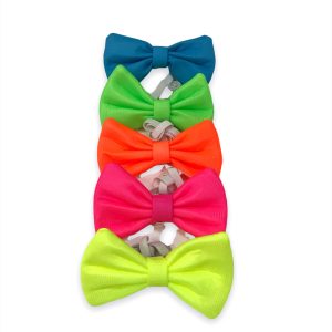 Moño fluo chico x 5