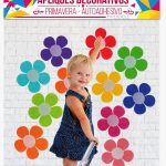 Flores auto adhesivas x10 unidades