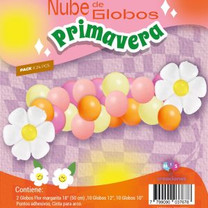 Nube de globos primavera