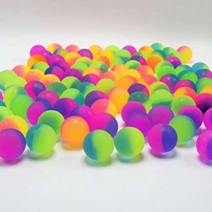 Pelotitas Saltarinas Bi Color Fluo x 10