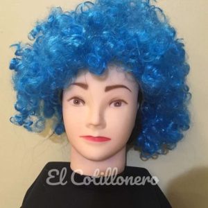 Peluca Payaso De Un Color x1