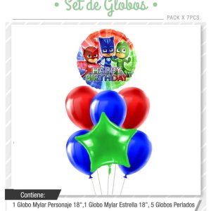 Set de globos PJ Masks 7pcs