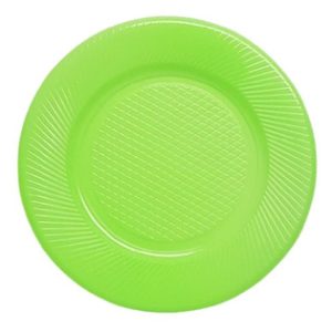 Platos Descartable Verde Manzana chico x 48