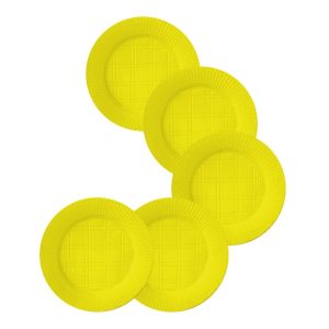 Platos Descartable Amarillo chico x 48