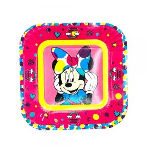 Plato de Minnie Mouse x8