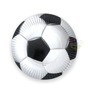Platos Poli Papel Futbol x 6
