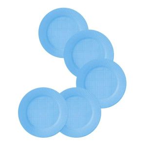 Platos Descartable Celestes chico x 48