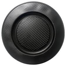 Platos Descartables Negros Grandes x48