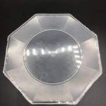Platos plastico Octagonal Chico Transparente x10