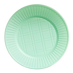 Platos Descartables Verde Pastel Chico x48