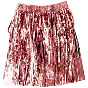 Pollera Metalizada Rosa Gold x1