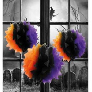 Pom pom Halloween x 1