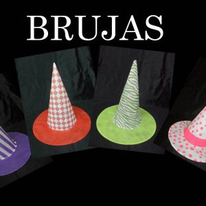 Bruja fantasía estampada x 5