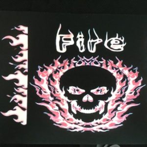Panel Audio Ritmico "Calavera Fire" (pilas incluidas)