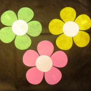 Flores auto adhesivas x10 unidades - Imagen 3