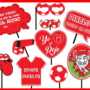 Photo booth prop "el rojo" x12