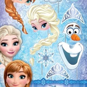 photo booth props de frozen x 8