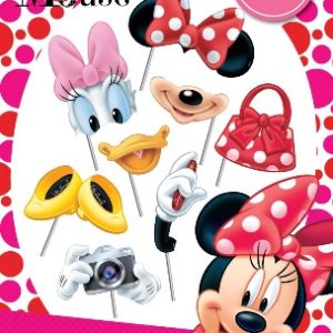 photo booth props de minnie x 8