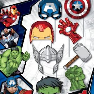 photo booth props de avengers x 8