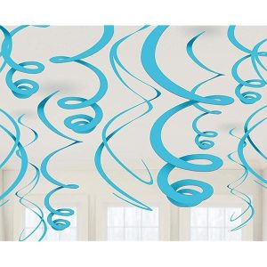 Rulos decorativos x8 Celeste
