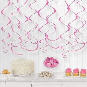 Rulos decorativos x8 Rosa