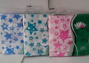 Servilleta Estampada Estrellas (varios colores) 32x32 x 20