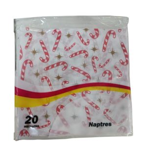 Servilleta navideña bastones x20