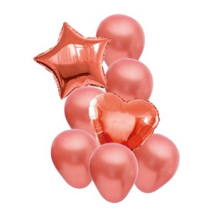 Set de Globos 8 pcs. Rosa gold