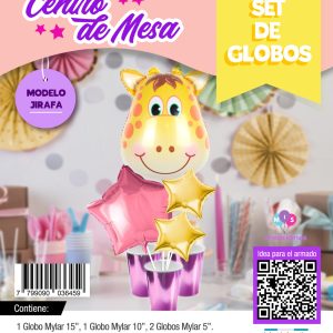Set centro de mesa: Jirafa