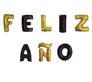 Set de globos Letras Feliz Año