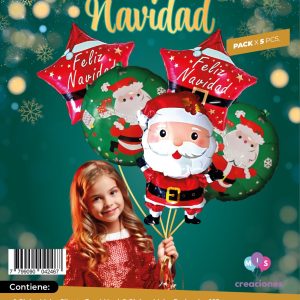 Set de globos NAVIDAD 5 PCS