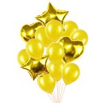 Set De Globos Dorados 14 pcs.