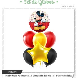 Set de globos Mickey 7pcs