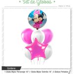 Set de globos Minnie 7pcs