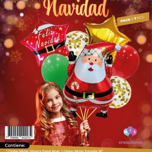 Set de globos NAVIDAD 7 PCS