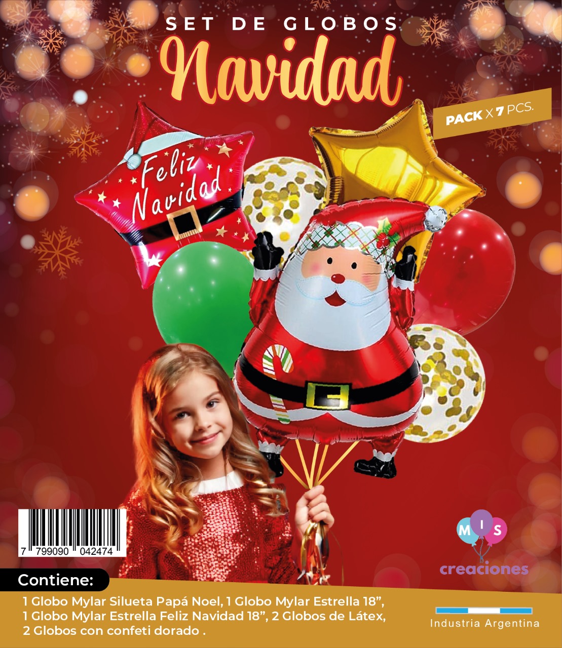 Set de globos navidad