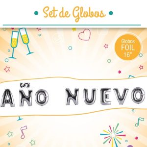 Set de globos frase  Año nuevo