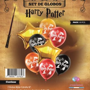 Set de Globos mylar + latex estampado HARRY POTTER