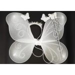 Set de alas mariposa Blanco