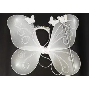 Set de alas mariposa Blanco