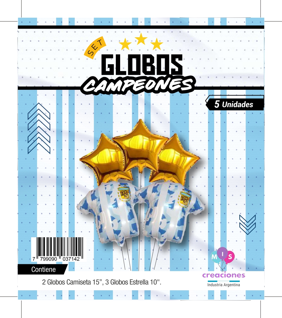 Set de globos Argentina