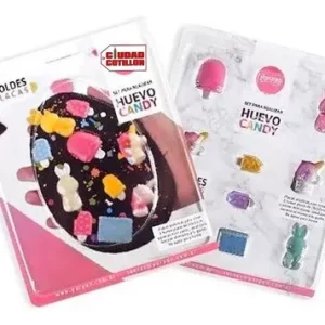 Set de Molde de acetato huevo candy x1