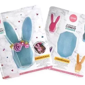 Set de Molde de acetato Conejo diamante x1