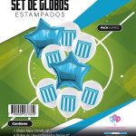 Set de Globos mylar + latex estampado RACING