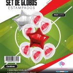Set de Globos mylar + latex estampado RIVER