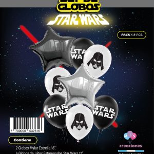 Set de Globos mylar + latex estampado STAR WARS