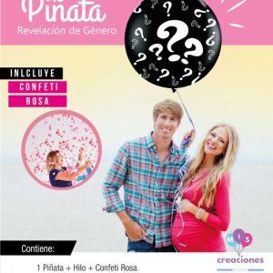 Piñata Revelación De Sexo Rosa x 1