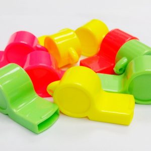 Silbato Referi Fluo con colgante x12