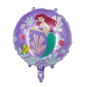 Globo Personaje La Sirenita violeta 18" x1
