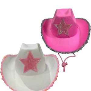Sombrero Vaquero Estrella con Lentejuelas x1